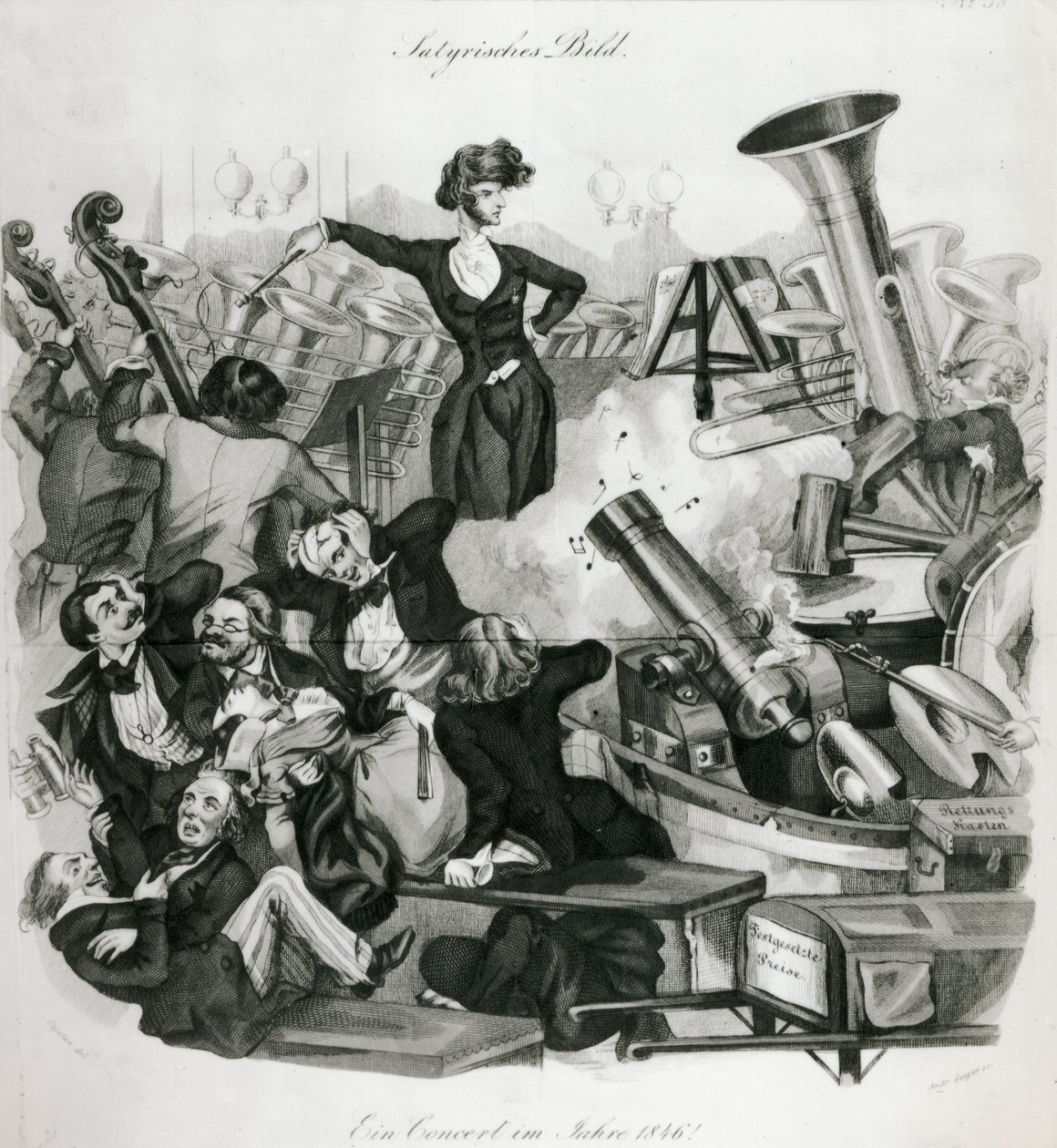 Un concierto de Hector Berlioz (1803-69) en 1846 de Andreas Geiger