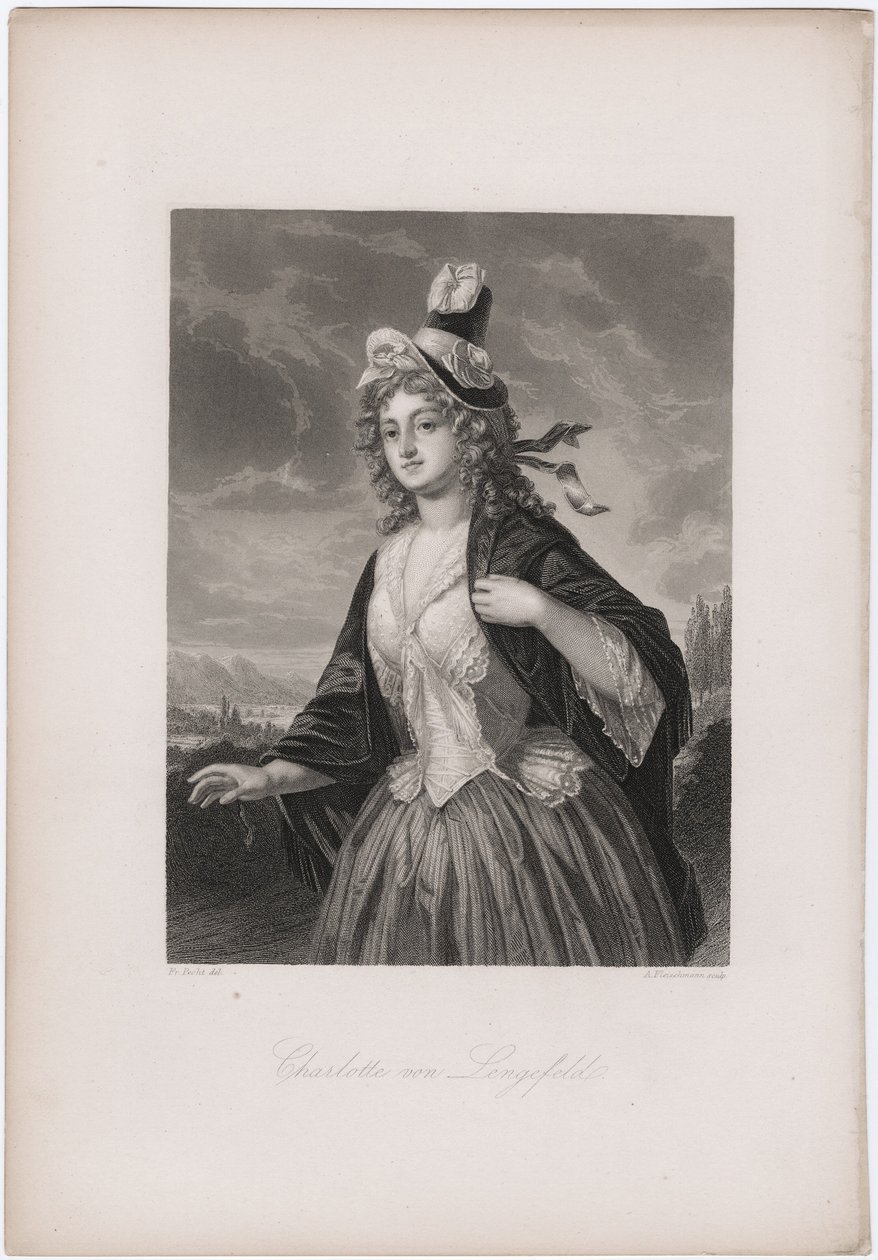 Charlotte von Lengefeld, 1850s de Andreas Johann Fleischmann