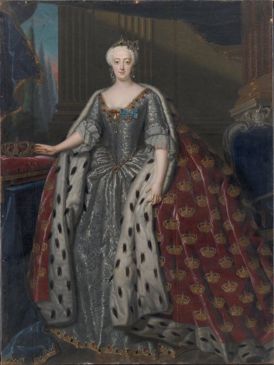 Sophie Magdalene de Brandenburg-Kulmbach 1700-1770, reina de Dinamarca y Noruega, 1739 de Andreas Møller