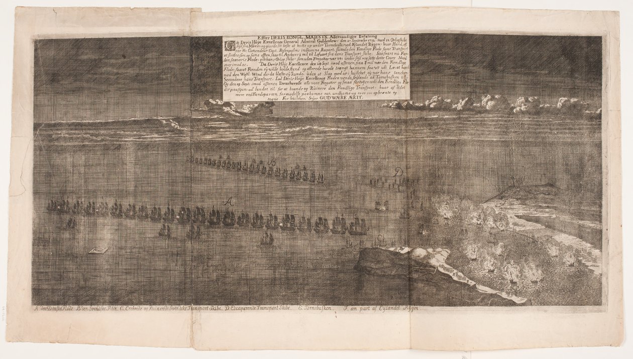 Batalla naval de Rügen. Septiembre 1712 de Andreas Reinhardt