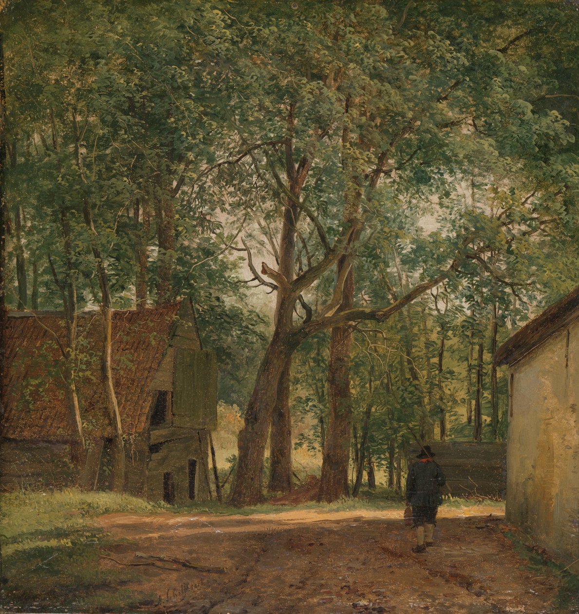Granja
Boerenerf de Andreas Schelfhout (signed by artist)