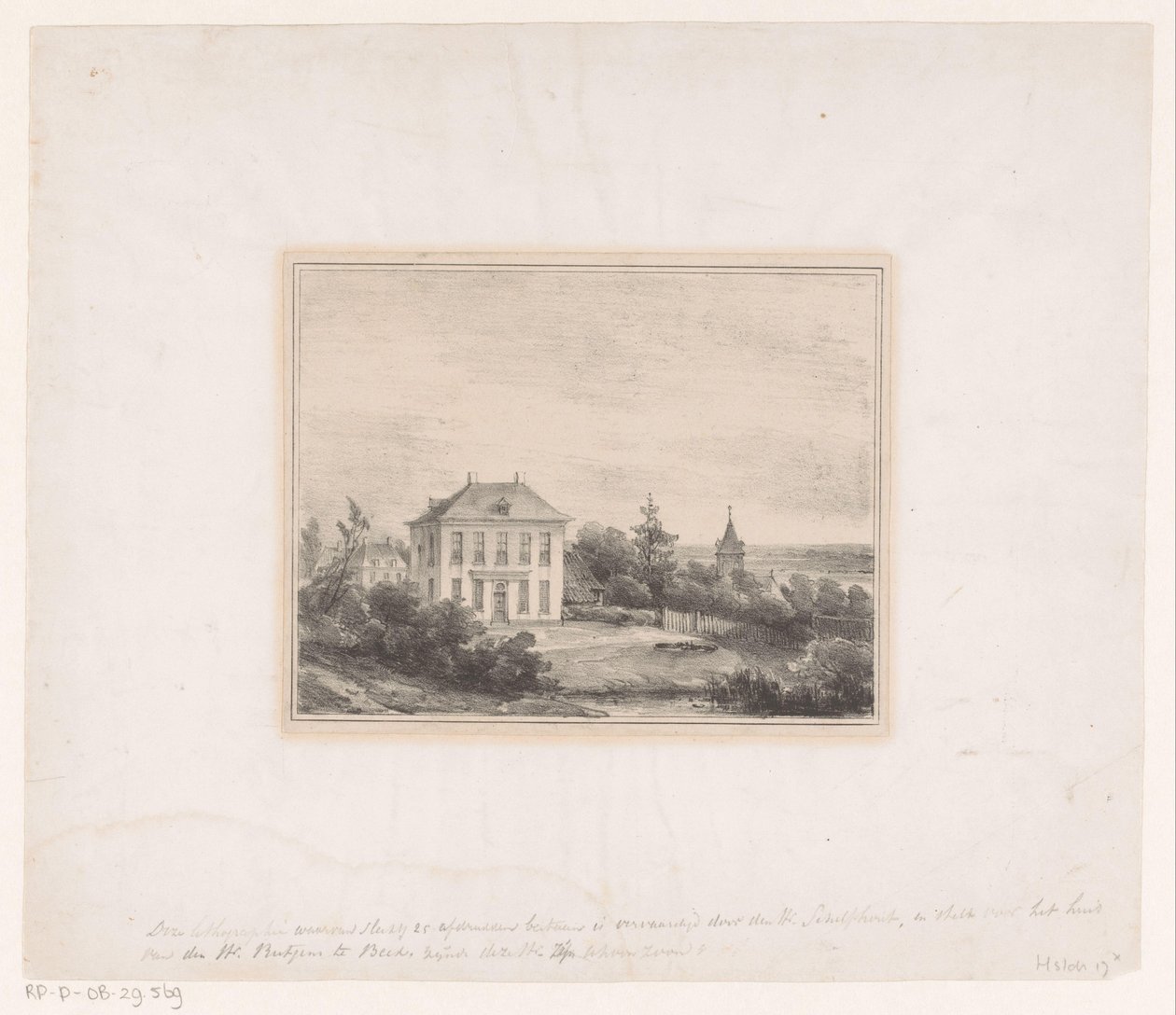 Casa del Sr. Rutgers en Beek de Andreas Schelfhout