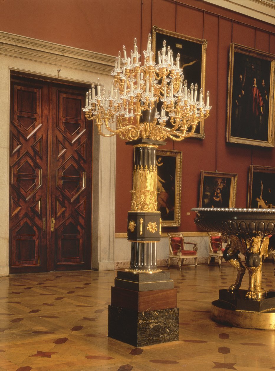 Candelabro, Fábrica de Kolyvan, 1805 de Andrei Nikiforovich Voronikhin