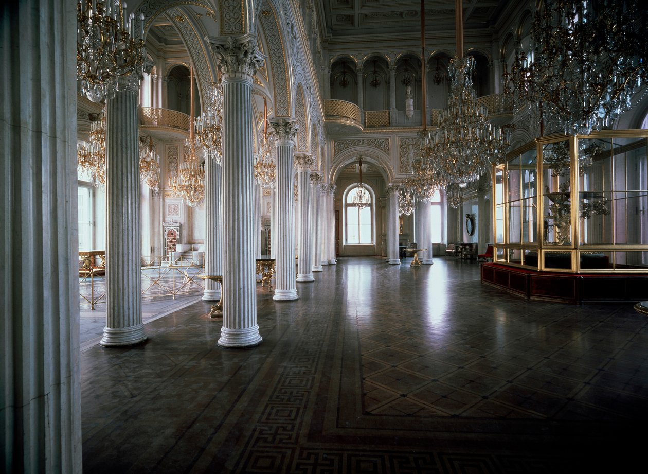 El Salón del Pabellón del Pequeño Hermitage, 1850-1858 de Andrei Ivanovich Stakenschneider