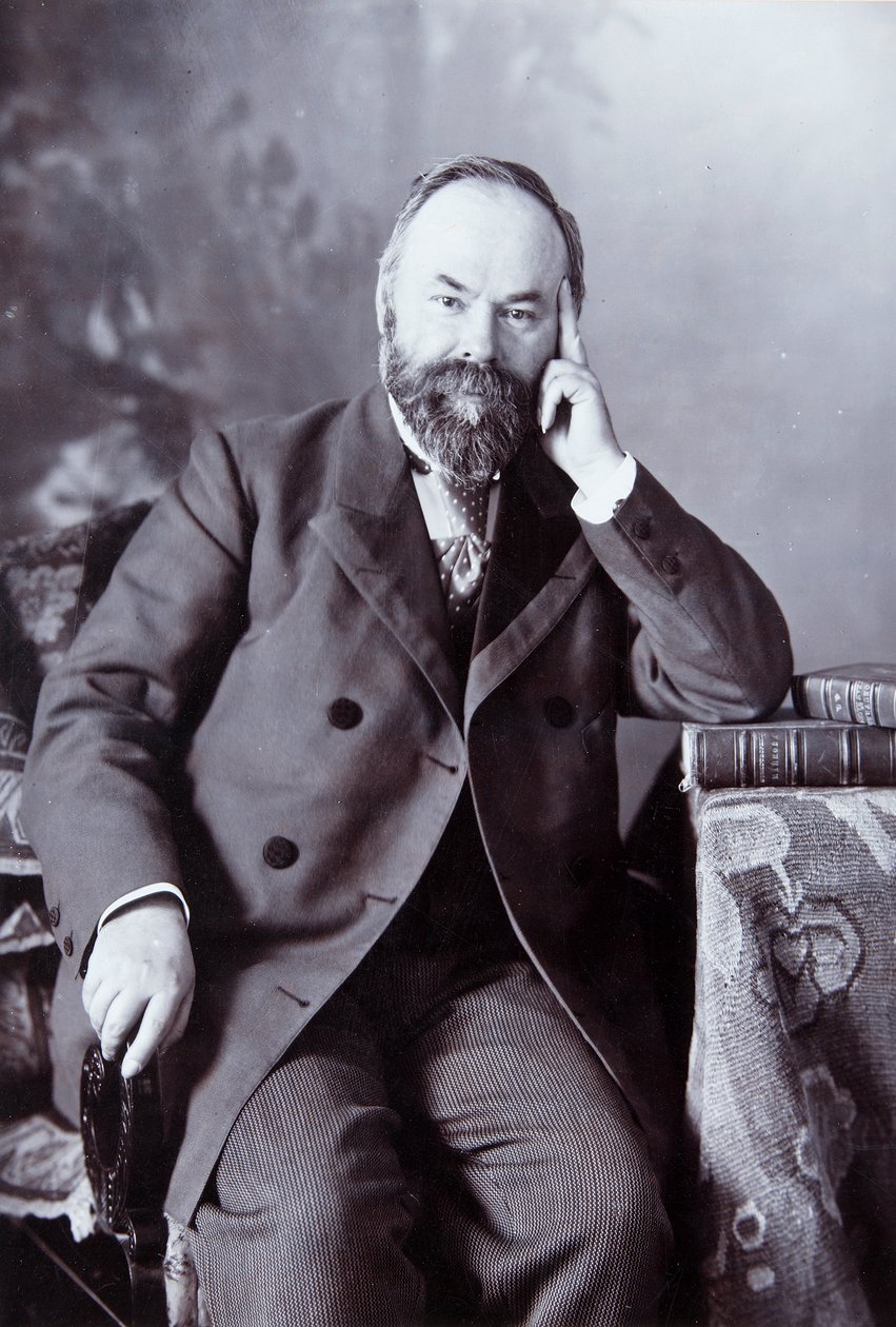Pyotr Shchukin, coleccionista de arte ruso, c1890-c1900 de Andrei Osipovich Karelin