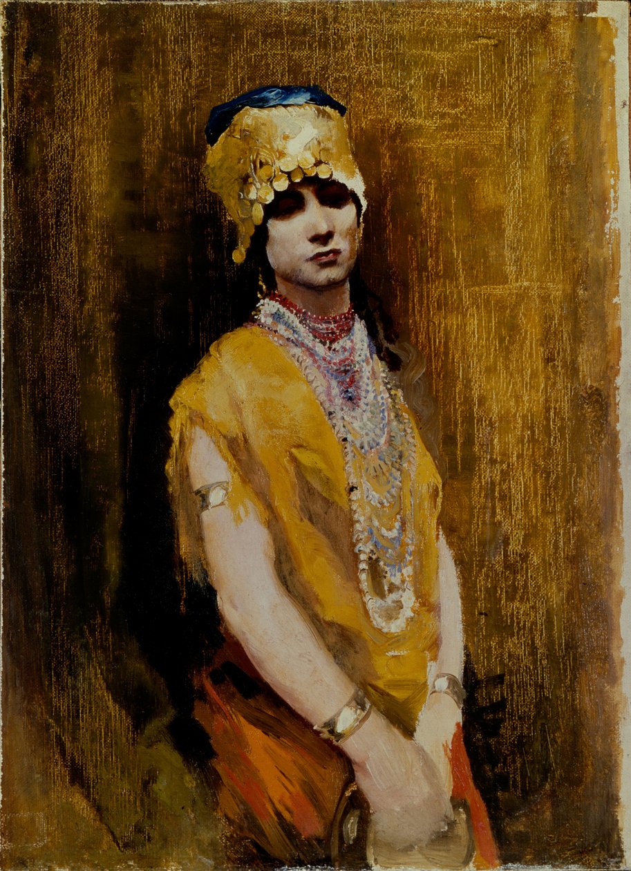 Una bailarina, finales del siglo XIX de Andrei Petrovich Ryabushkin
