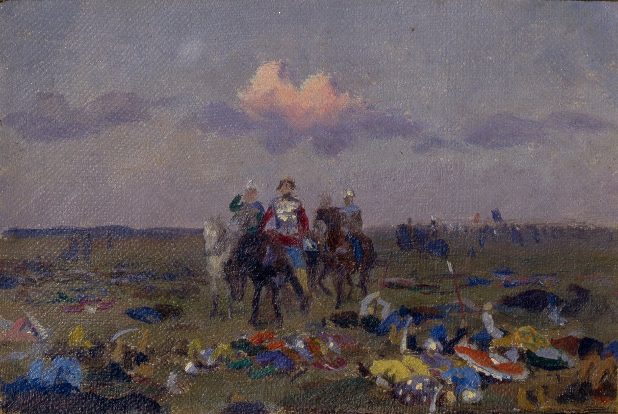 En el campo de los agachadizos de Andrei Petrovich Ryabushkin