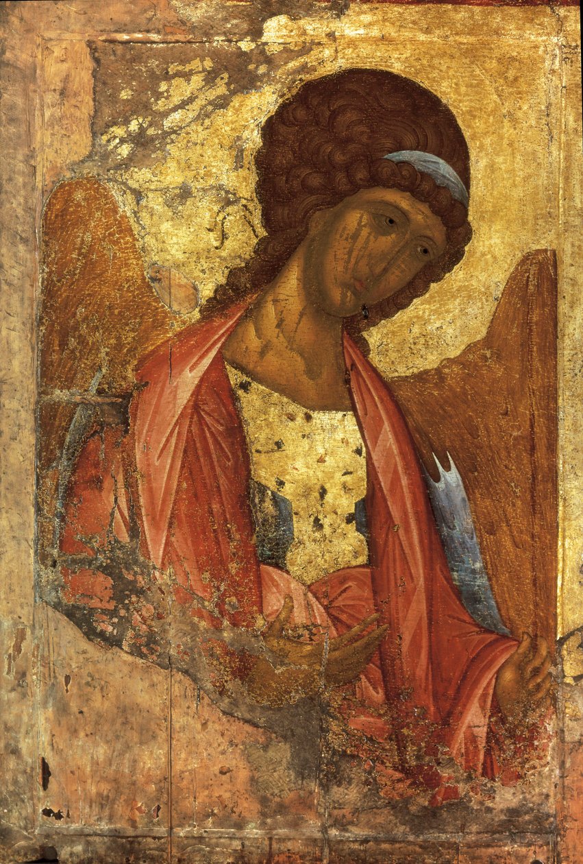 El Arcángel Miguel (icono ruso), por Andrei Rublev, pintado entre 1410 y 1420 de Andrei Rublev