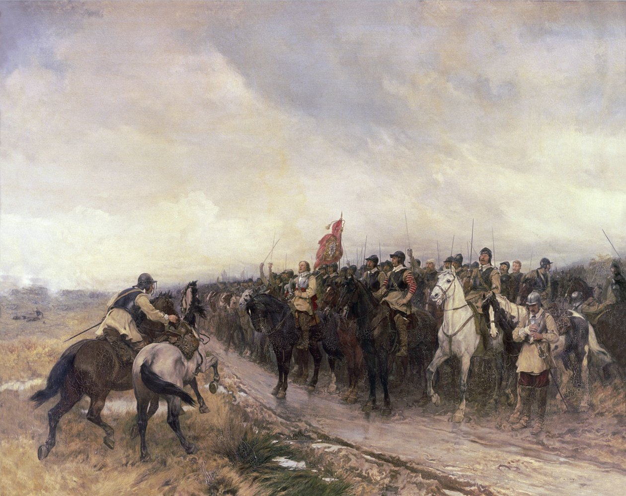 Cromwell en Dunbar, 1650 de Andrew Carrick Gow