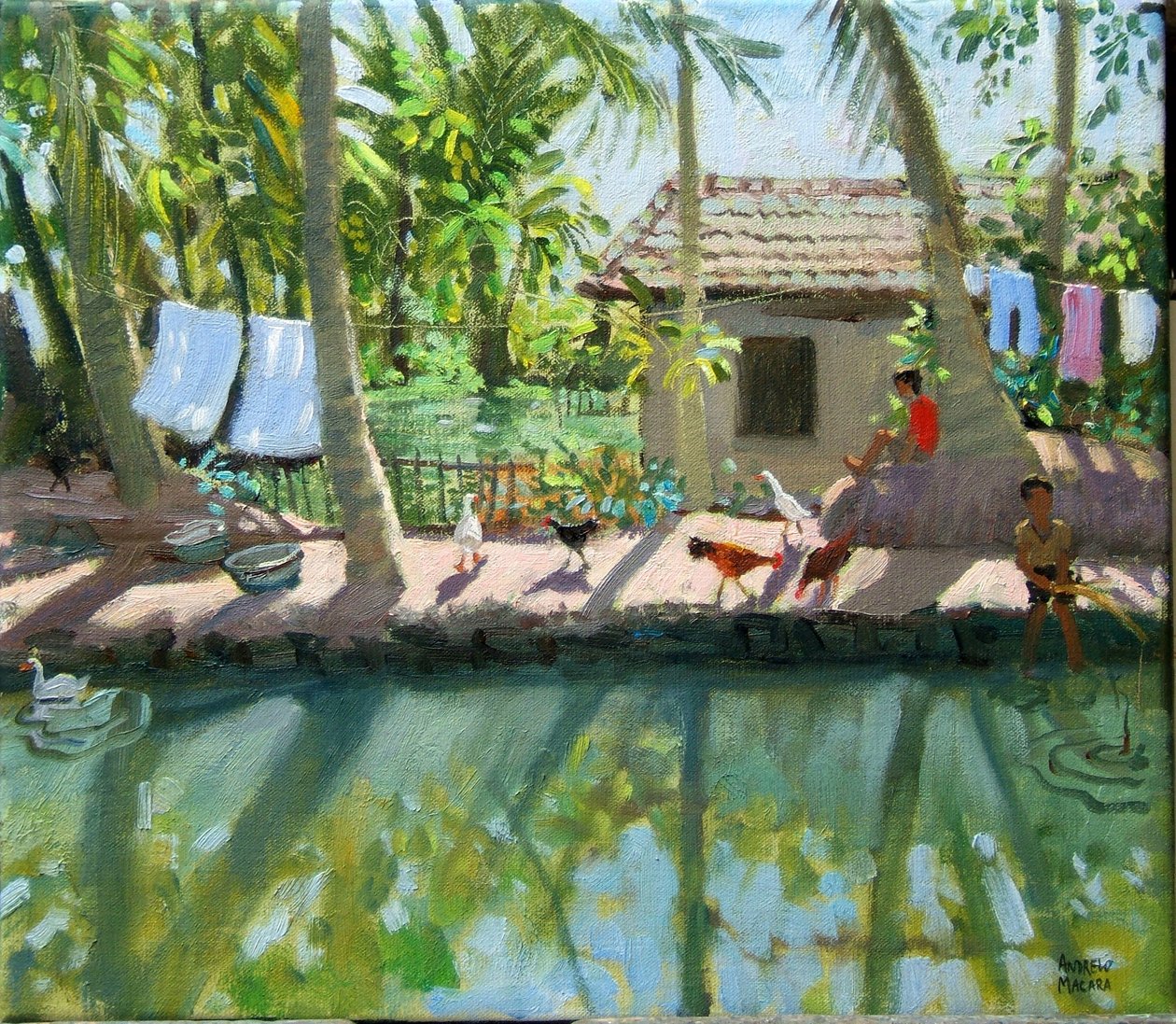 Aguas tranquilas, India de Andrew Macara