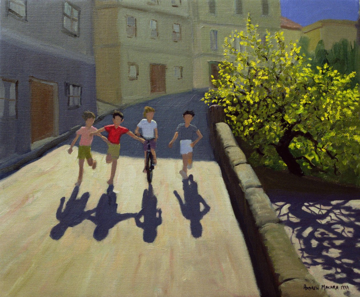 Niños corriendo, Lesbos, 1999 de Andrew Macara