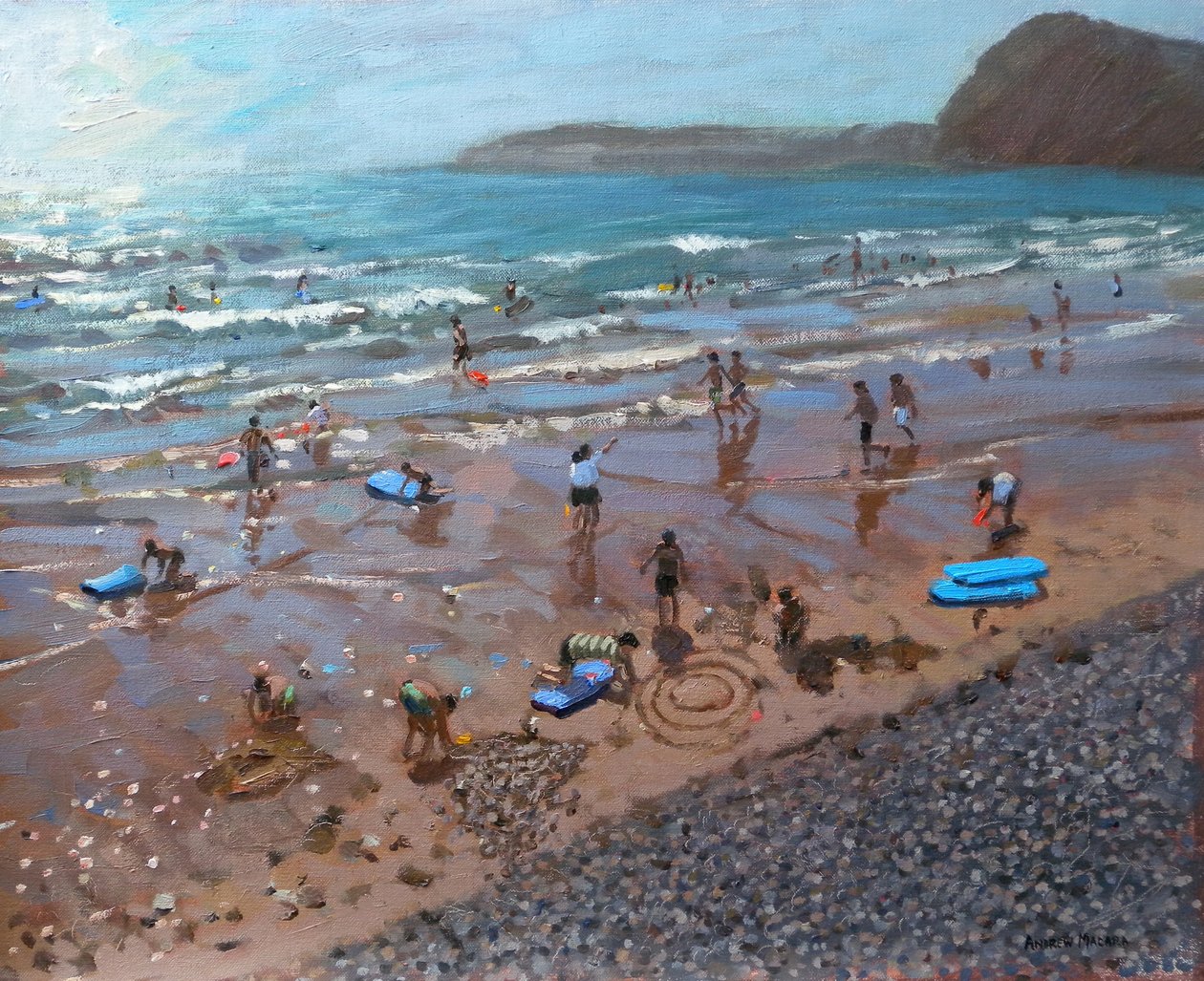 Círculos en la arena, Sidmouth, 2007 de Andrew Macara
