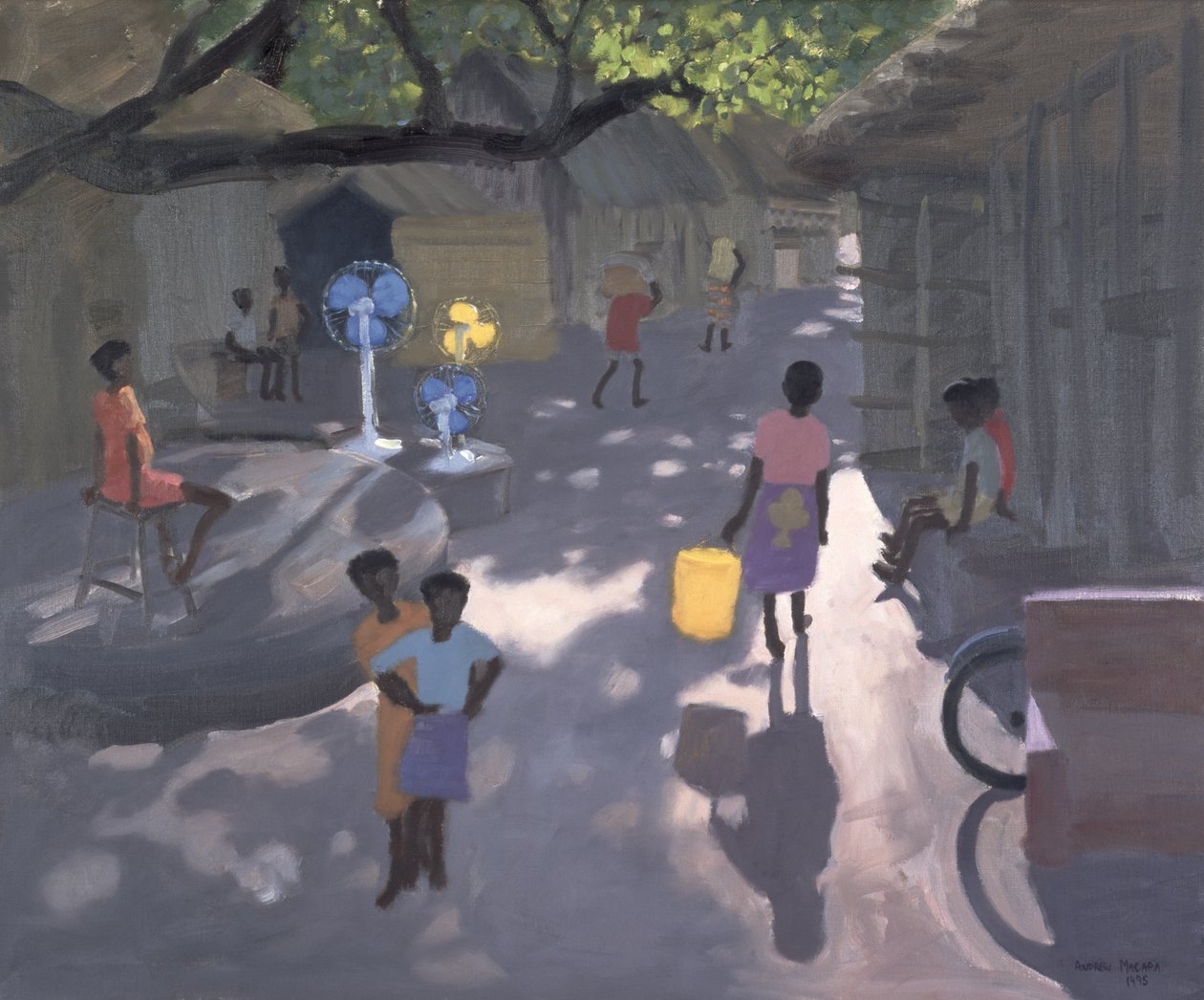 Vendedor de abanicos, Malindi, Kenia, 1995 de Andrew Macara