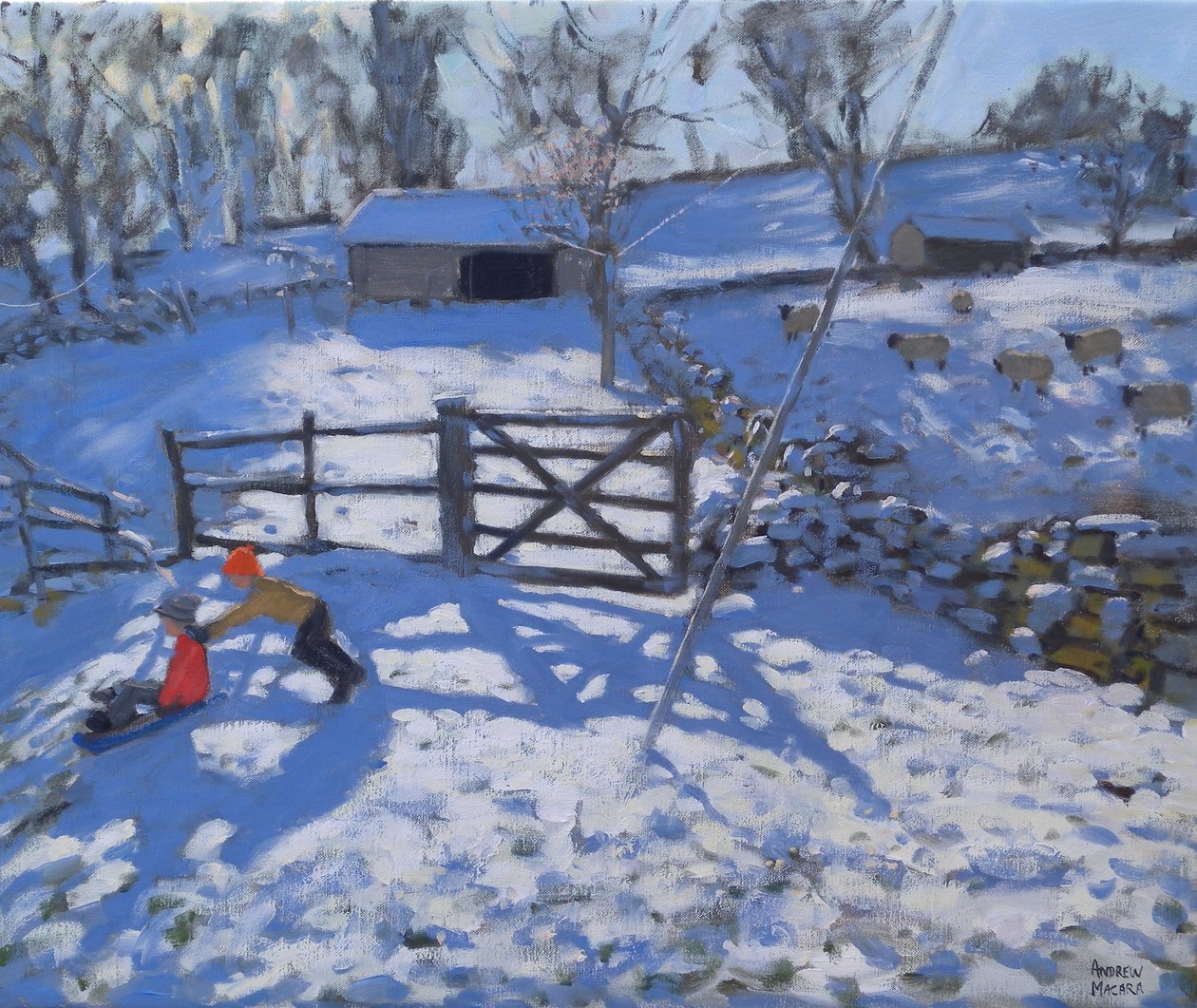 Granja en Elton, cerca de Rowsley, 2008 de Andrew Macara