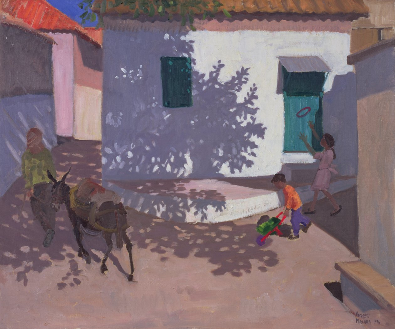 Puerta verde y sombras, Lesbos, 1996 de Andrew Macara