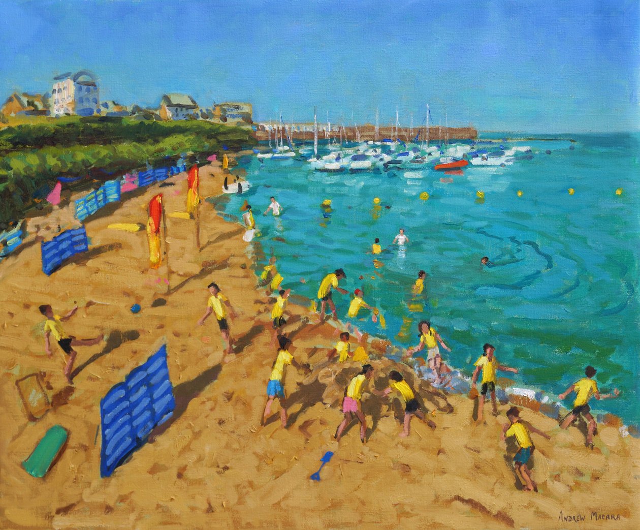 Excursión escolar, New Quay, Gales, 2013 de Andrew Macara
