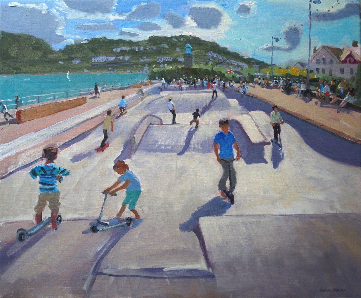 Skateboarders, Teignmouth, 2012 de Andrew Macara