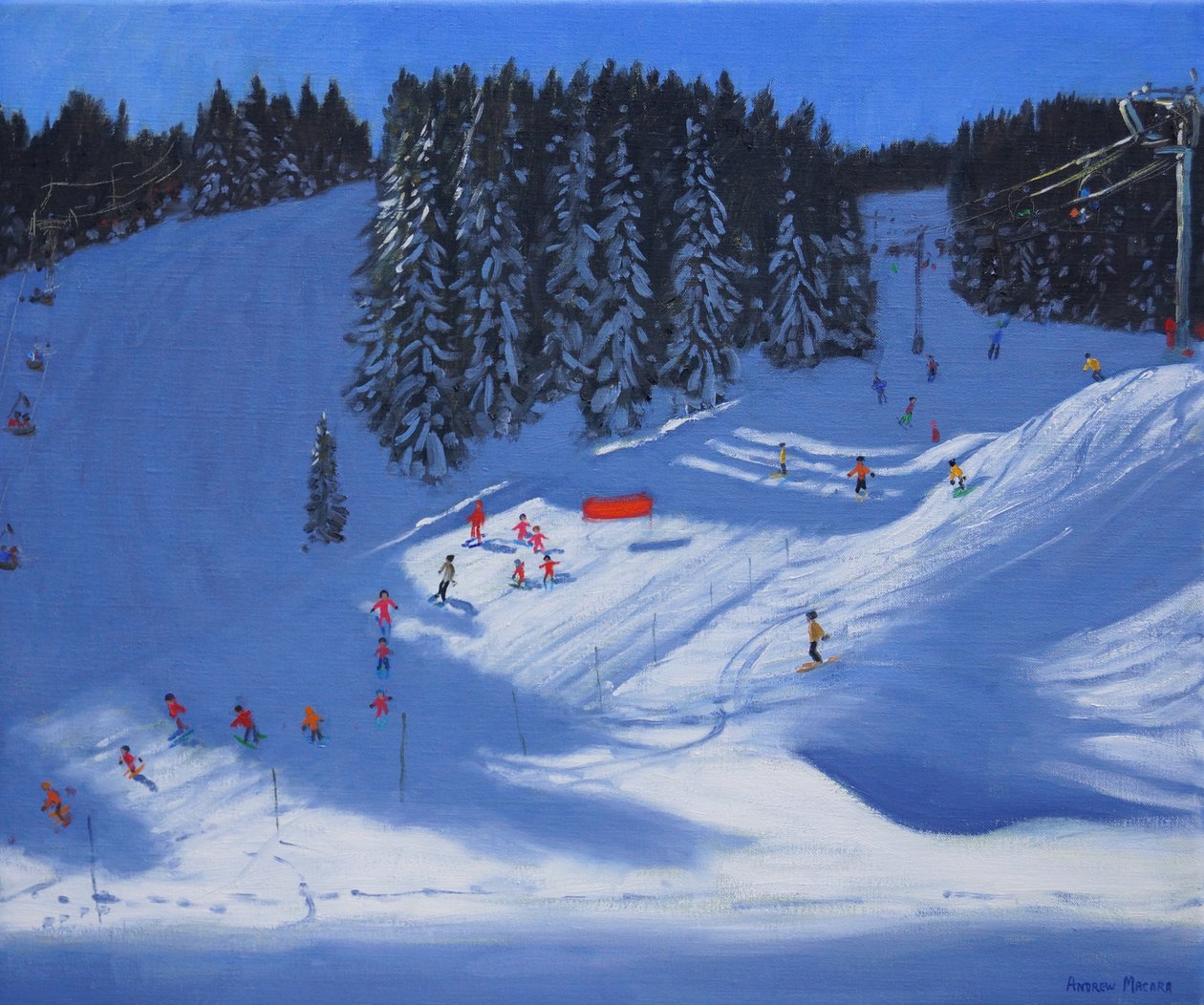 Escuela de esquí, Morzine, 2014 de Andrew Macara