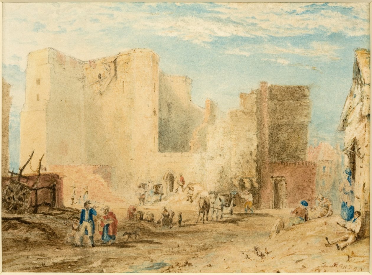 La Demolición de la Puerta Nueva, Newcastle upon Tyne 1823 de Andrew Morton