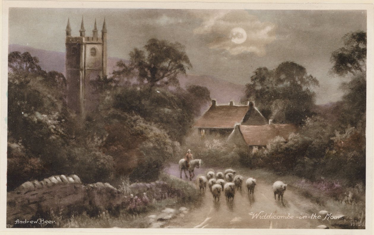 Dartmoor: Widdicombe-in-the Moor (foto en color) de Andrew Beer