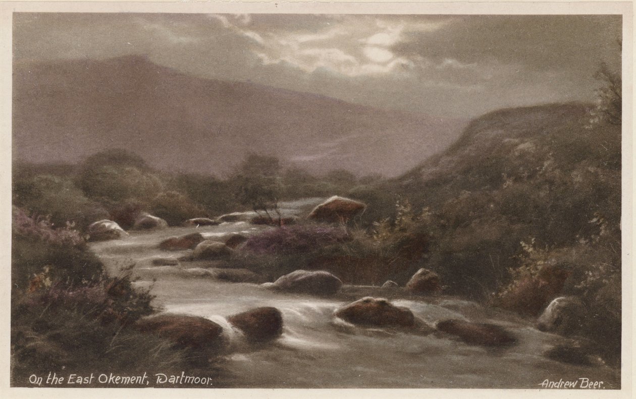 En el East Okement, Dartmoor (foto en color) de Andrew Beer