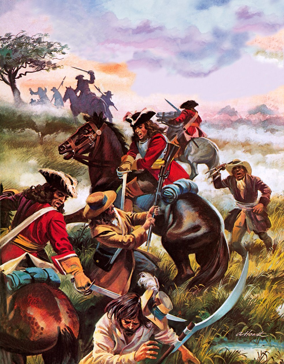Batalla de Sedgemoor 1685 de Andrew Howat