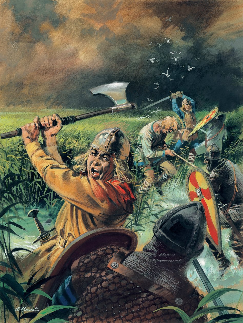 Hereward the Wake (gouache sobre papel) de Andrew Howat