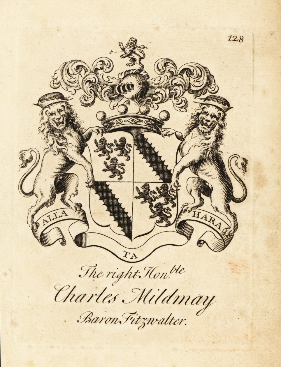 Escudo de armas del Muy Honorable Charles Mildmay de Andrew Johnston