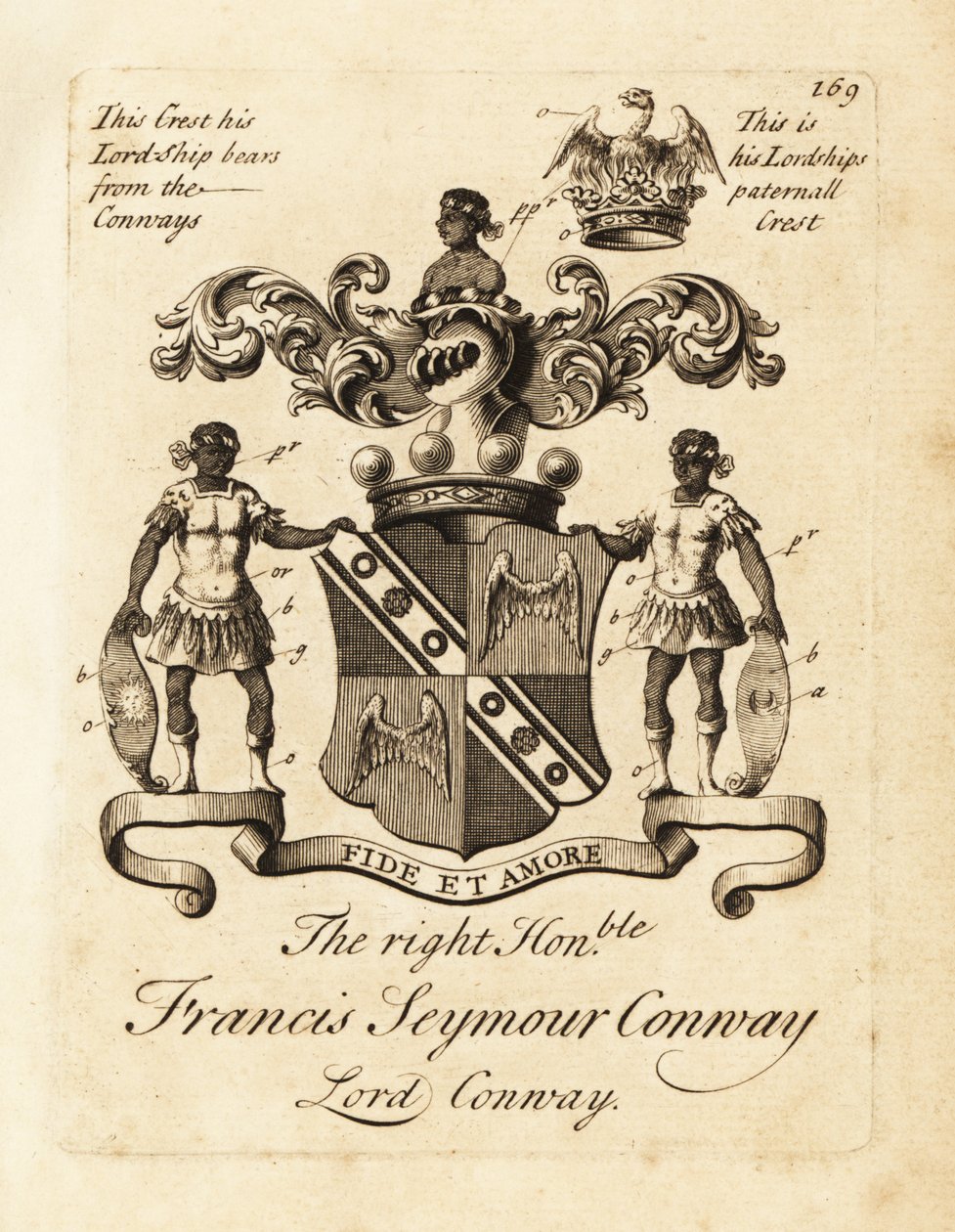 Escudo de armas del Muy Honorable Francis Seymour Conway, Lord Conway de Andrew Johnston