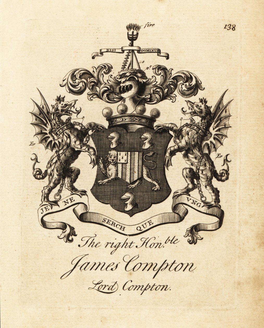 Escudo de armas del Muy Honorable James Compton, Lord Compton, 5º Conde de Northampton de Andrew Johnston