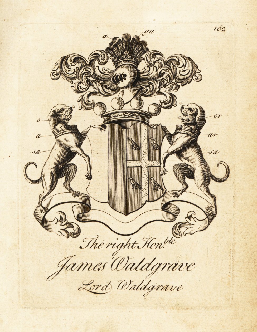 Escudo de armas del Muy Honorable James Waldgrave, Lord Waldgrave de Andrew Johnston