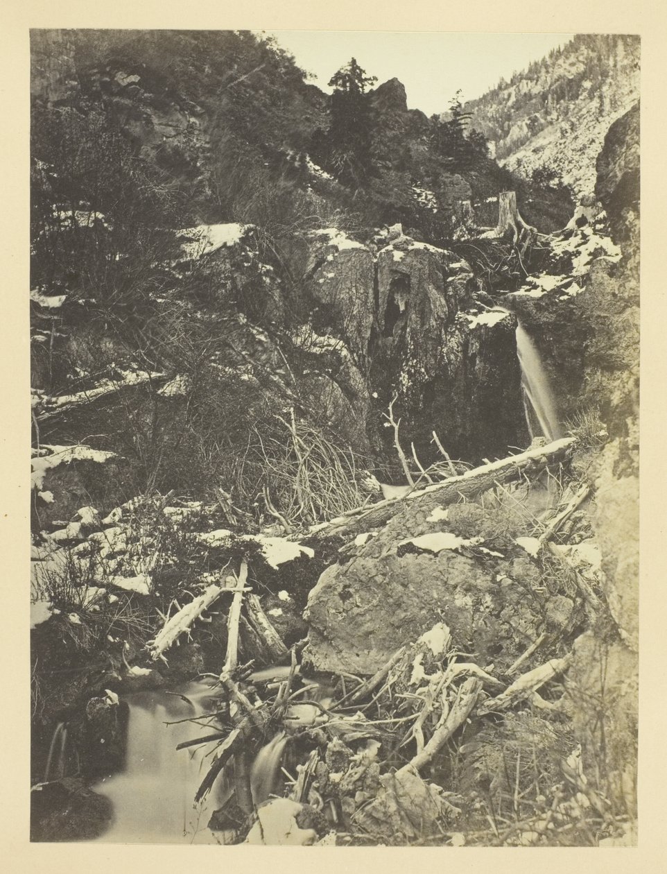 City Creek Canon, Montañas Wasatch, Valle de Salt Lake de Andrew Joseph Russell