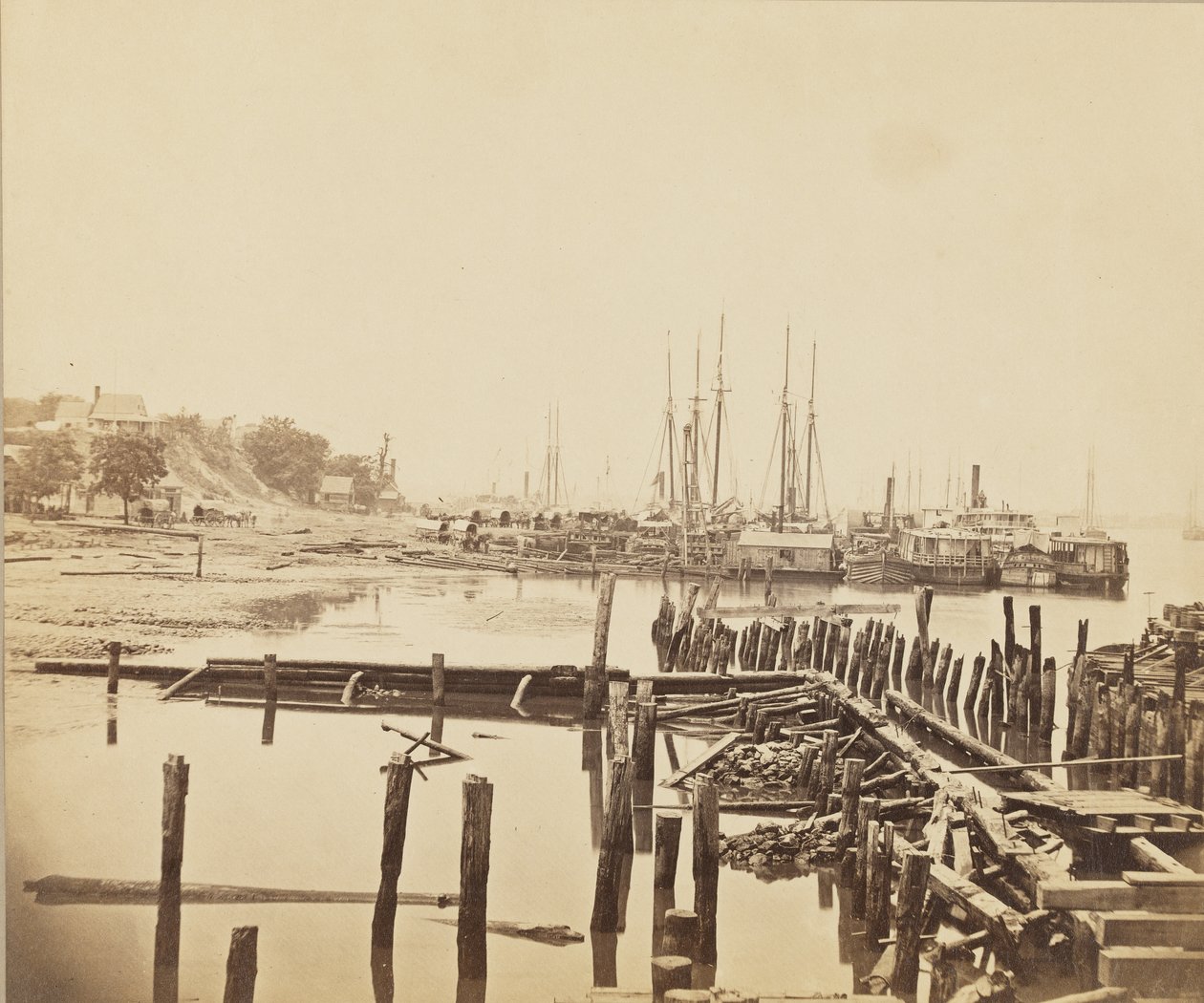 City Point, Virginia, c.1861-1865 de Andrew Joseph Russell