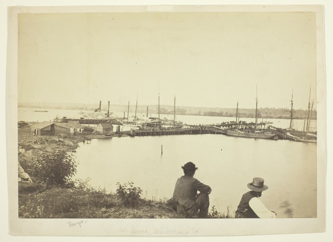Muelle de carbón, Alexandria, Virginia de Andrew Joseph Russell