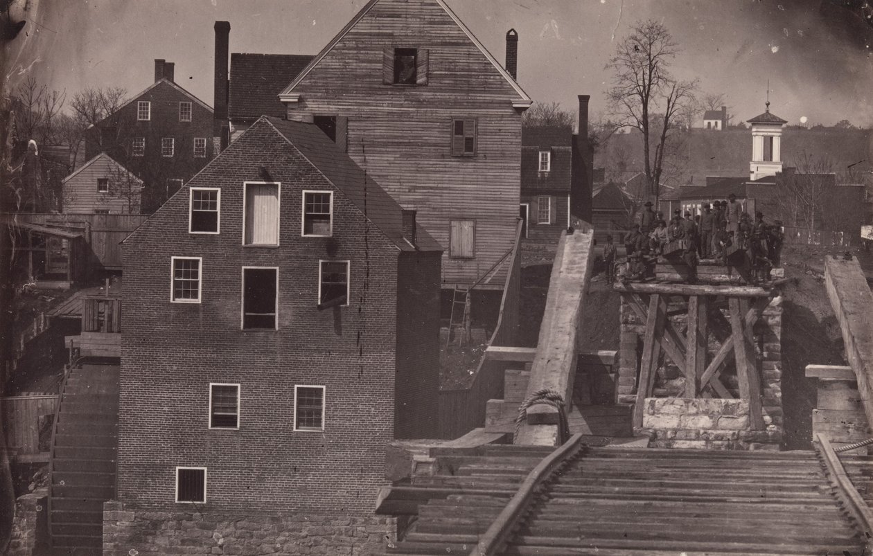 Fin del puente después del ataque de Burnside, Fredericksburg, Virginia de Andrew Joseph Russell