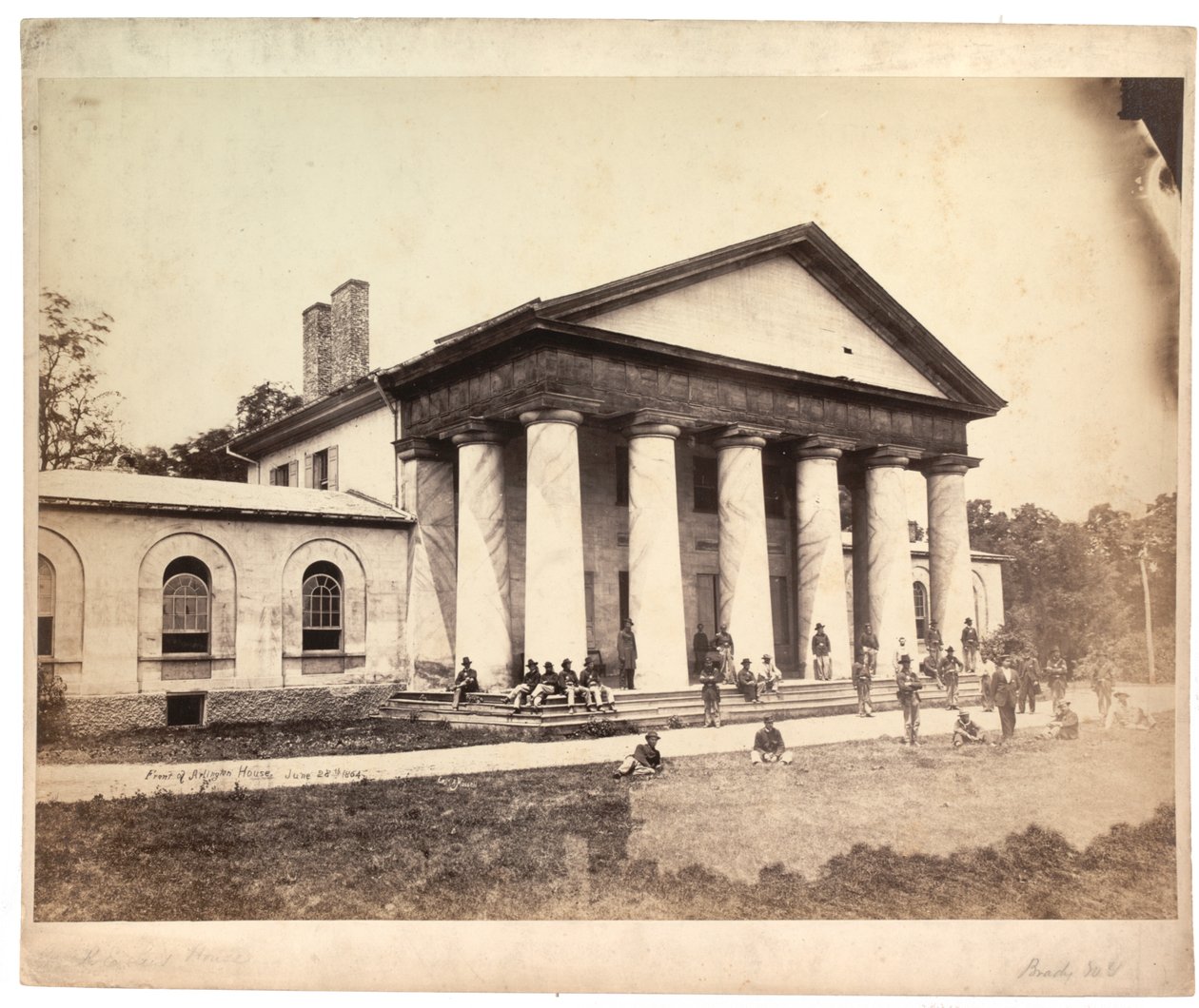 Frente de Arlington House, 28 de junio de 1864 de Andrew Joseph Russell