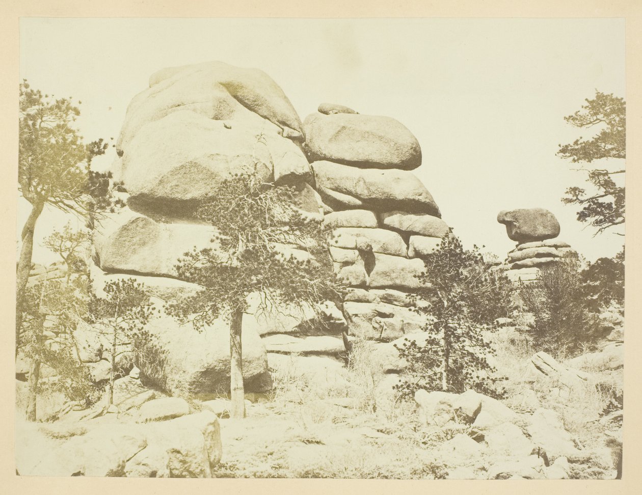 Granite Rock, Estación Buford, Montañas Laramie de Andrew Joseph Russell