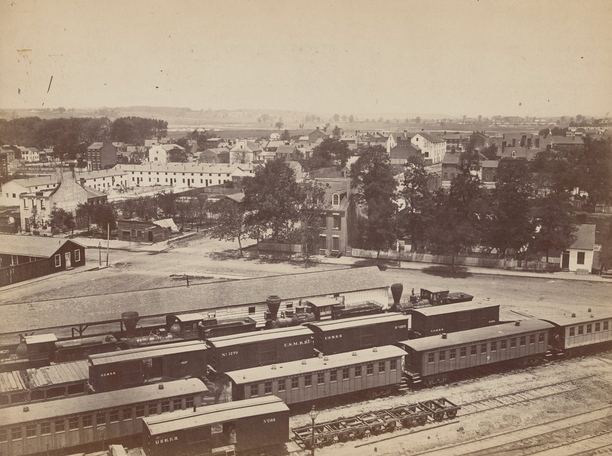 N.º 89 - Alexandria, desde «Round House», vista hacia el norte de Andrew Joseph Russell