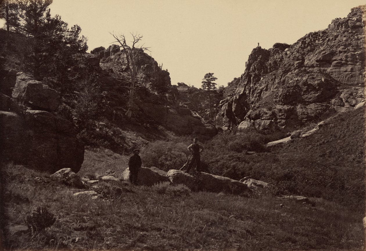 Lámina 10. Puerta del Diablo, Dale Creek Canon,1869 (foto) de Andrew Joseph Russell