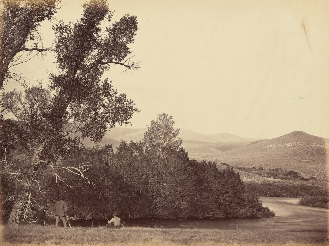 Lámina 20. Nacimiento del río Laramie,1869 (foto) de Andrew Joseph Russell