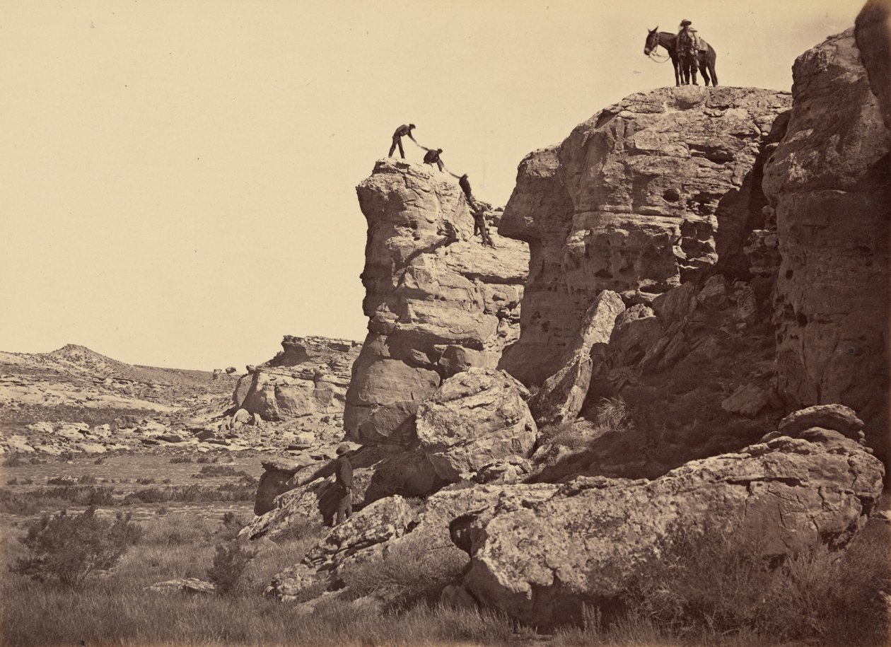 Lámina 21. High Bluff, Black Buttes,1869 (foto) de Andrew Joseph Russell