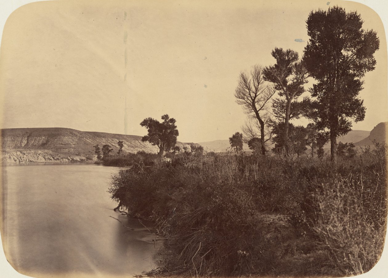 Lámina 25. Green River Valley, Looking Down the River,1869 (foto) de Andrew Joseph Russell