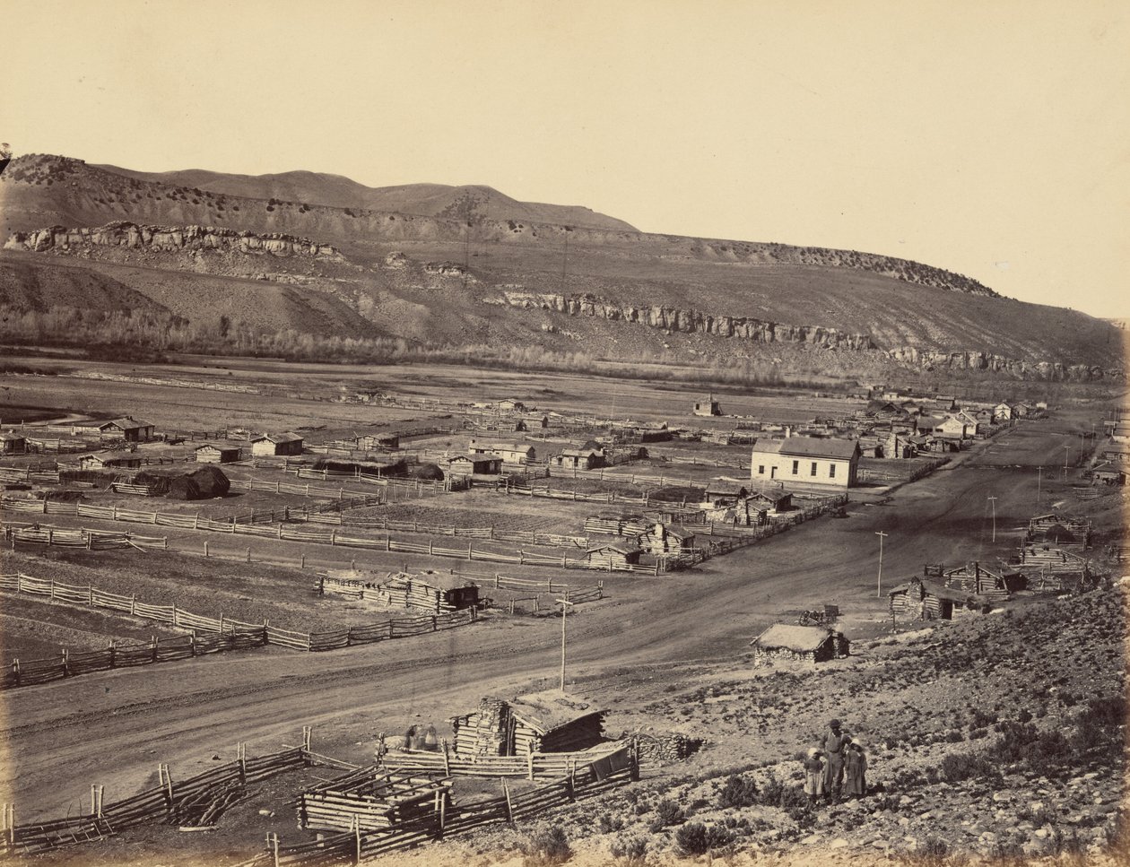 Lámina 36. Coalville, Weber Valley,1869 (foto) de Andrew Joseph Russell