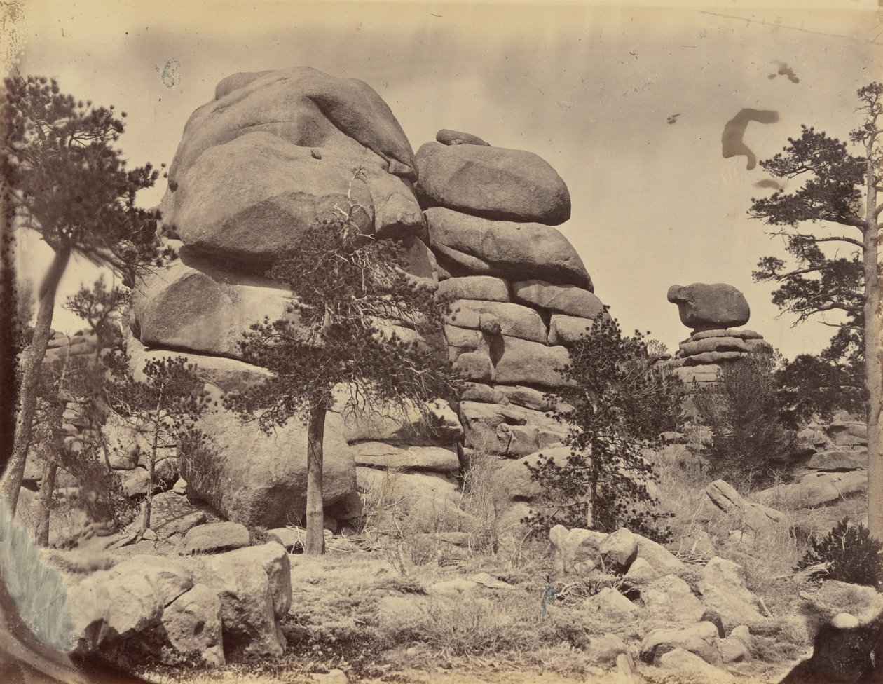 Lámina 3. Granite Rock, cerca de Beaufort Station,1869 (foto) de Andrew Joseph Russell