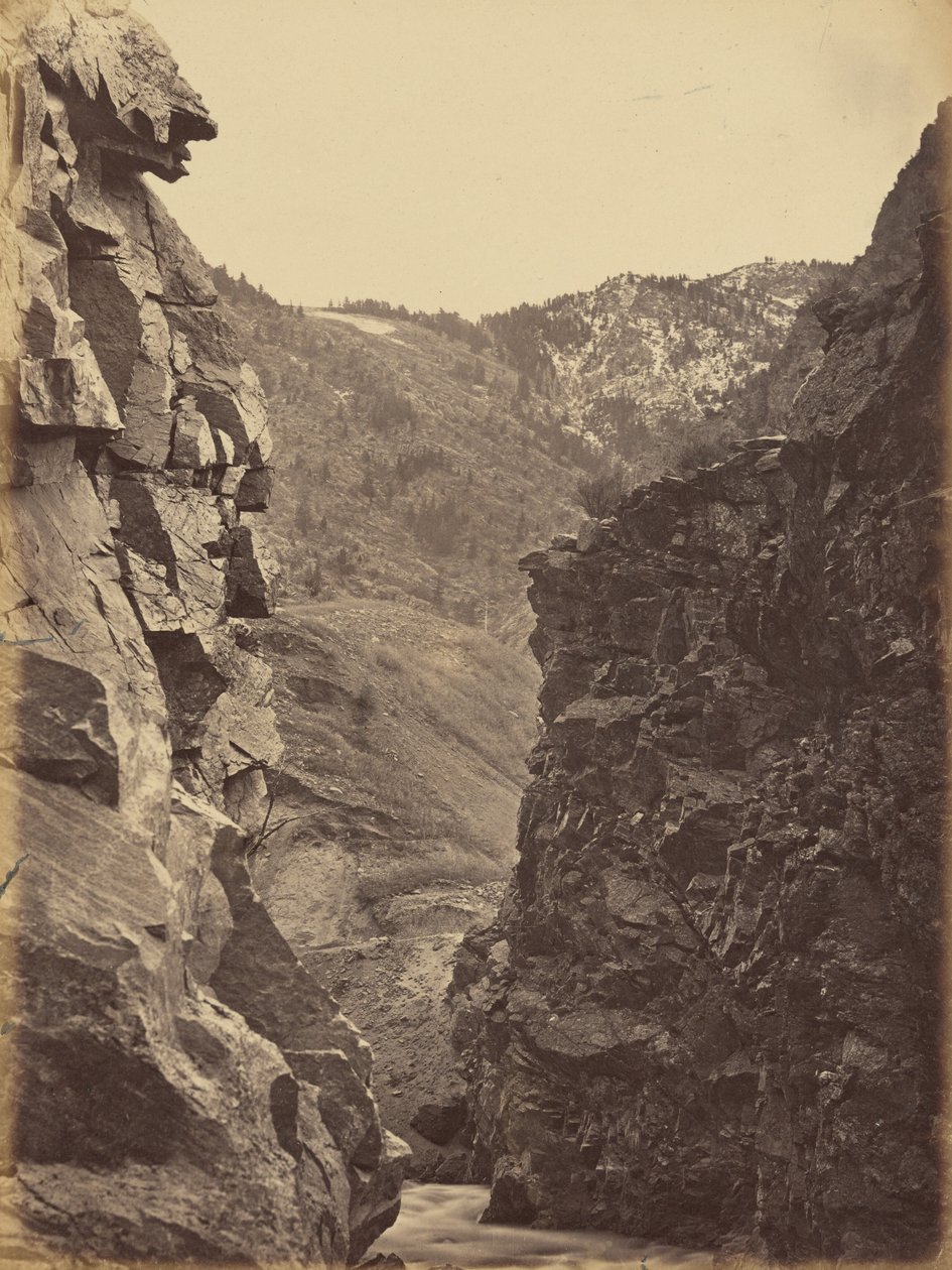 Lámina 40. Puerta del Diablo, Weber Canon,1869 (foto) de Andrew Joseph Russell