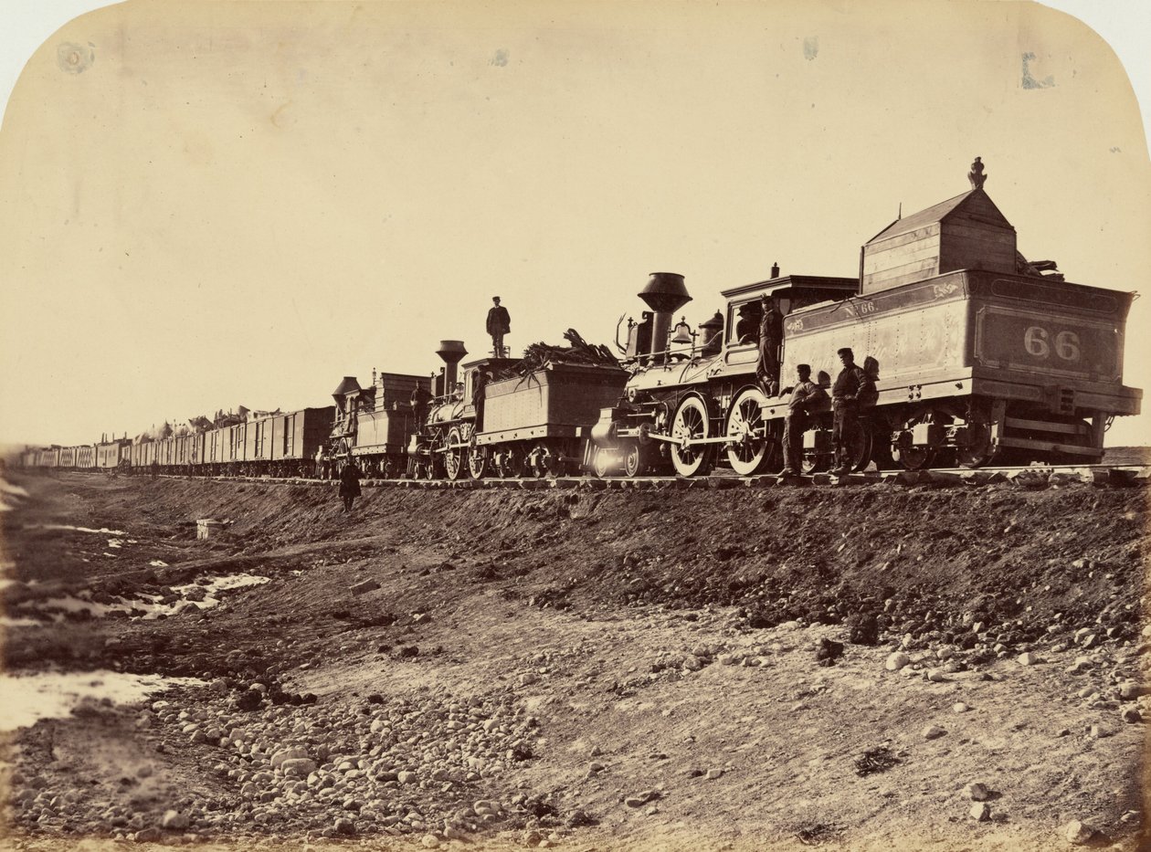 Placa 44. Tren de construcción del General Casement de Andrew Joseph Russell