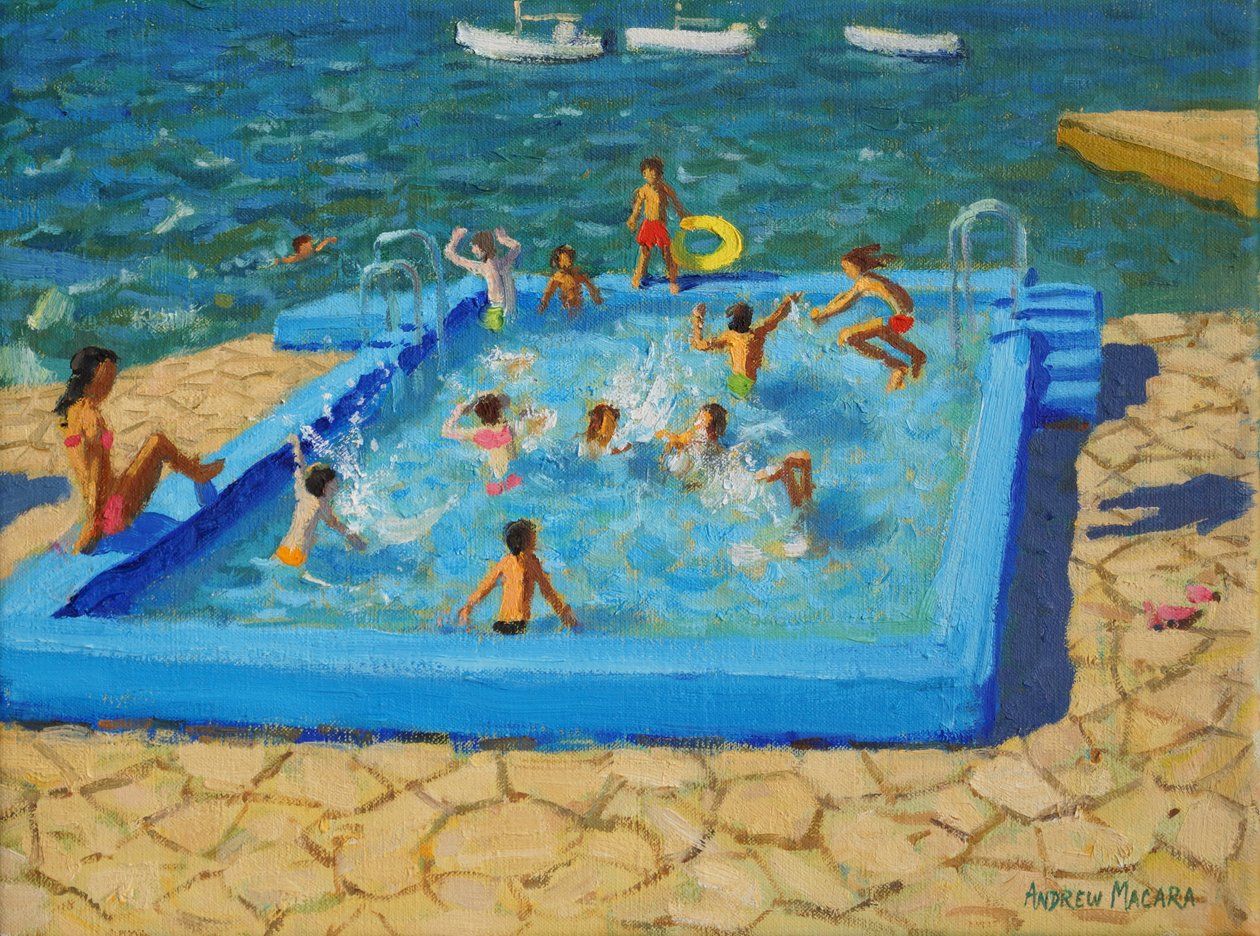 Piscina azul, Vrsar, Croacia, 2017 de Andrew Macara