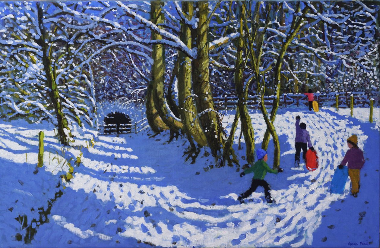 Yendo en trineo, Calke Abbey de Andrew Macara