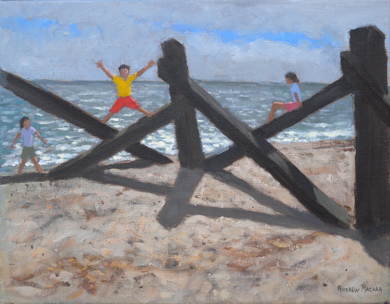 Viejo embarcadero, 2010 (óleo sobre lienzo) de Andrew Macara