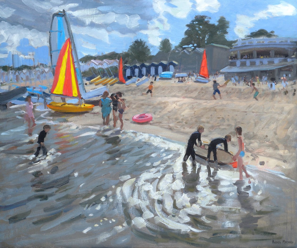 Veleros, 2009 (óleo sobre lienzo) de Andrew Macara